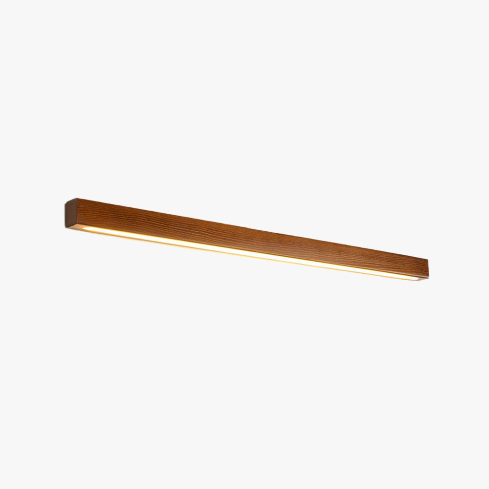 Zenx Applique Murale Linéaire Minimaliste Bois Marron/Bois Chambre