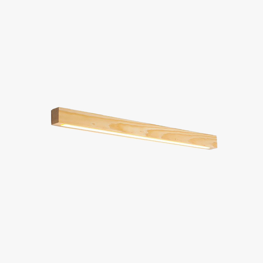 Zenx Applique Murale Linéaire Minimaliste Bois Marron/Bois Chambre