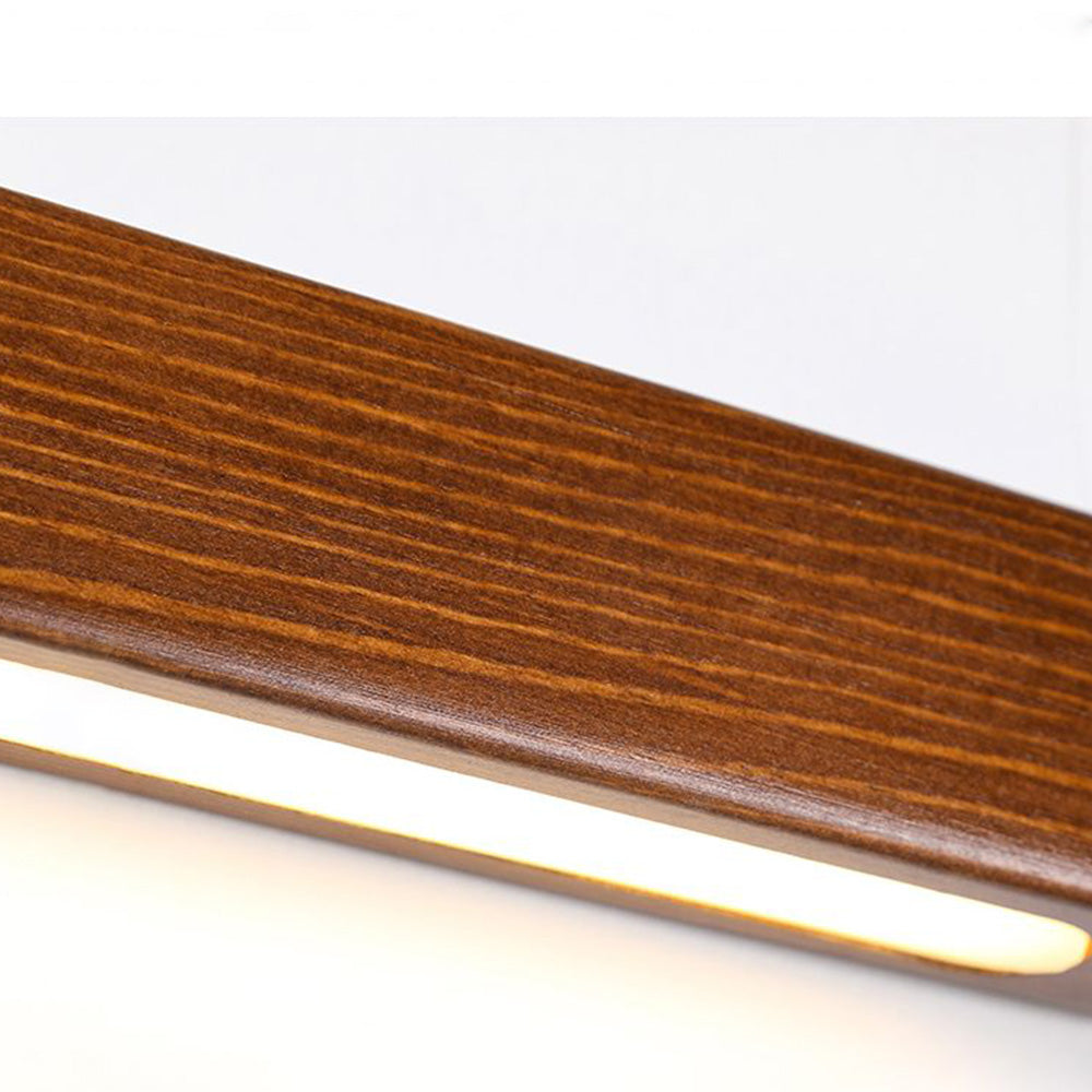 Zenx Applique Murale Linéaire Minimaliste Bois Marron/Bois Chambre