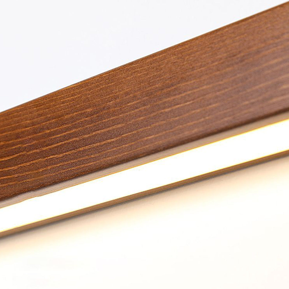 Zenx Applique Murale Linéaire Minimaliste Bois Marron/Bois Chambre