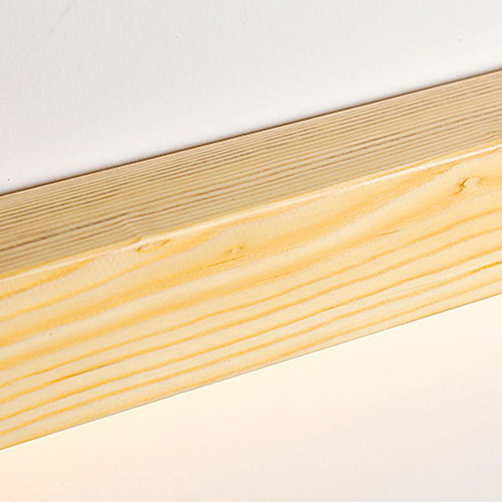 Zenx Applique Murale Linéaire Minimaliste Bois Marron/Bois Chambre