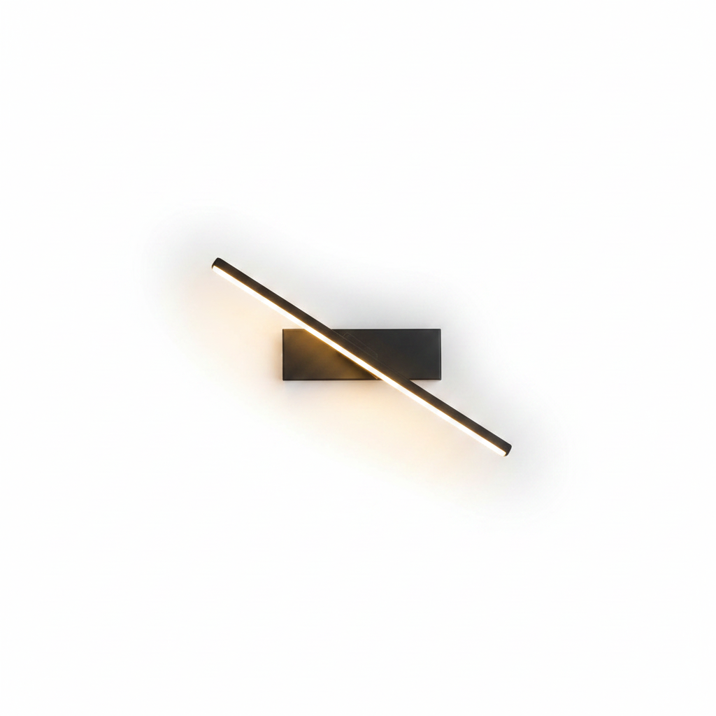 Applique Murale Linéaire LED SMD Moderne et Minimaliste Noir Blanc