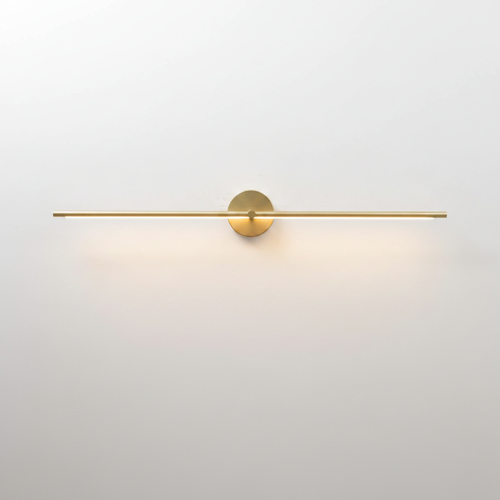 Applique Murale LED Intégrée Tige Double Linéaire Accent Minimaliste Moderne