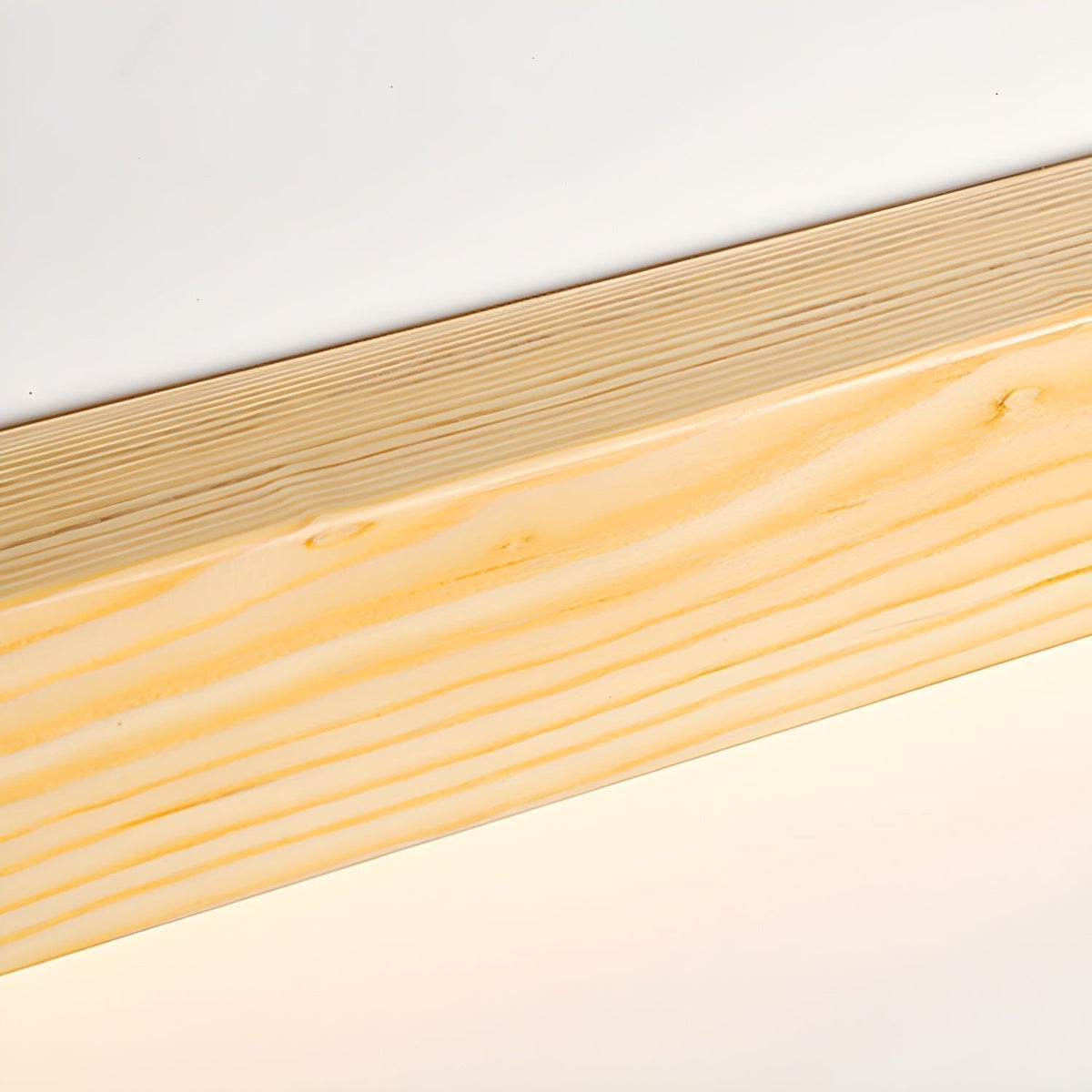Lustra Applique Murale Linéaire Bois et LED Design Minimaliste