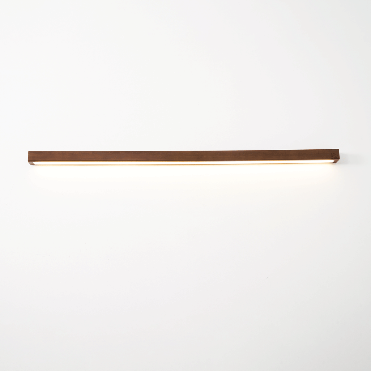 Lustra Applique Murale Linéaire Bois et LED Design Minimaliste