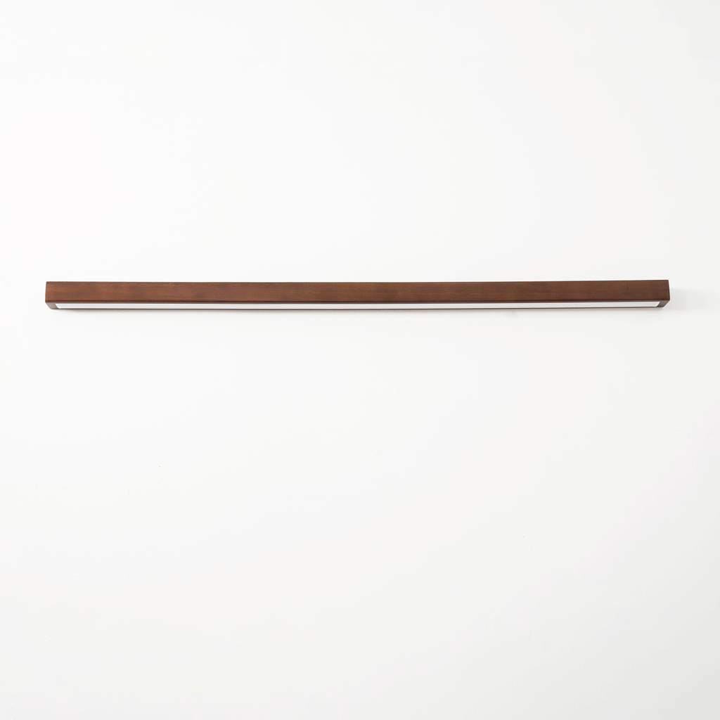Lustra Applique Murale Linéaire Bois et LED Design Minimaliste