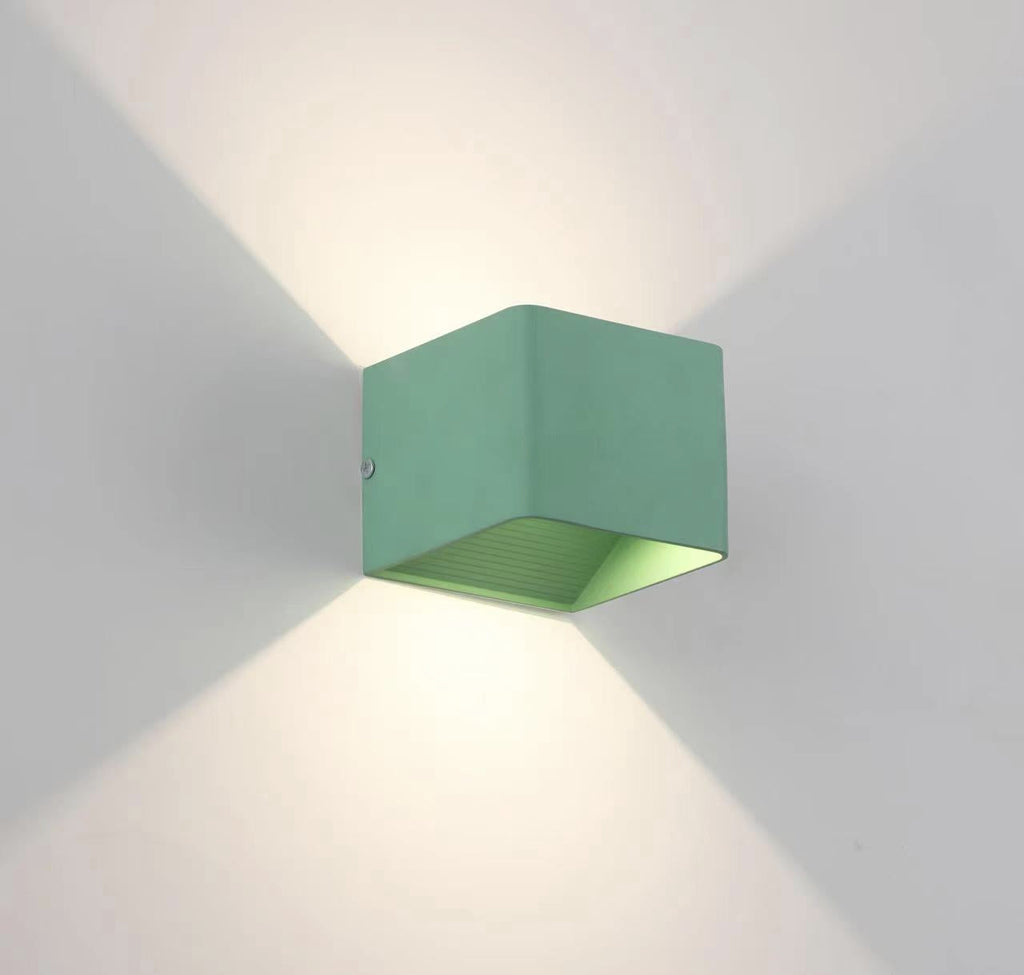 Miren Applique Murale Carrée Moderne 5-Couleurs. Chambre