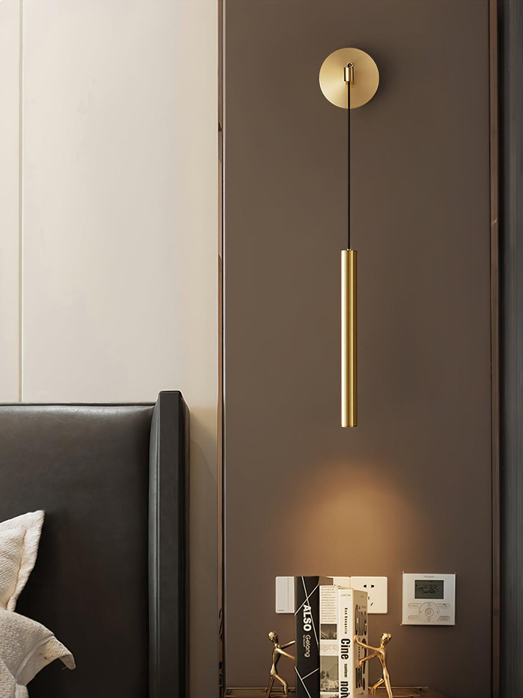 Thomasina Applique Murale Ligne Laiton Moderne Minimaliste
