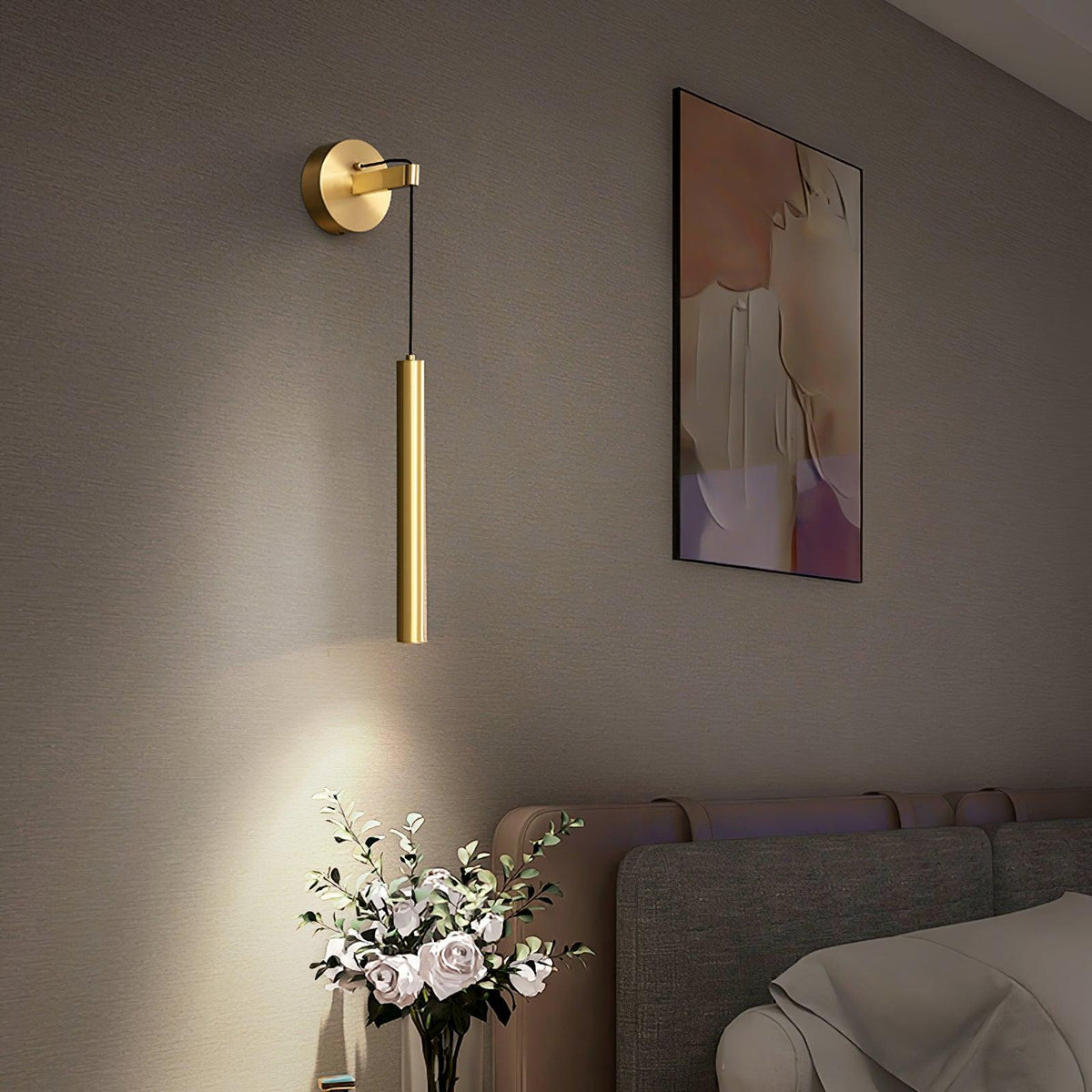 Thomasina Applique Murale Ligne Laiton Moderne Minimaliste