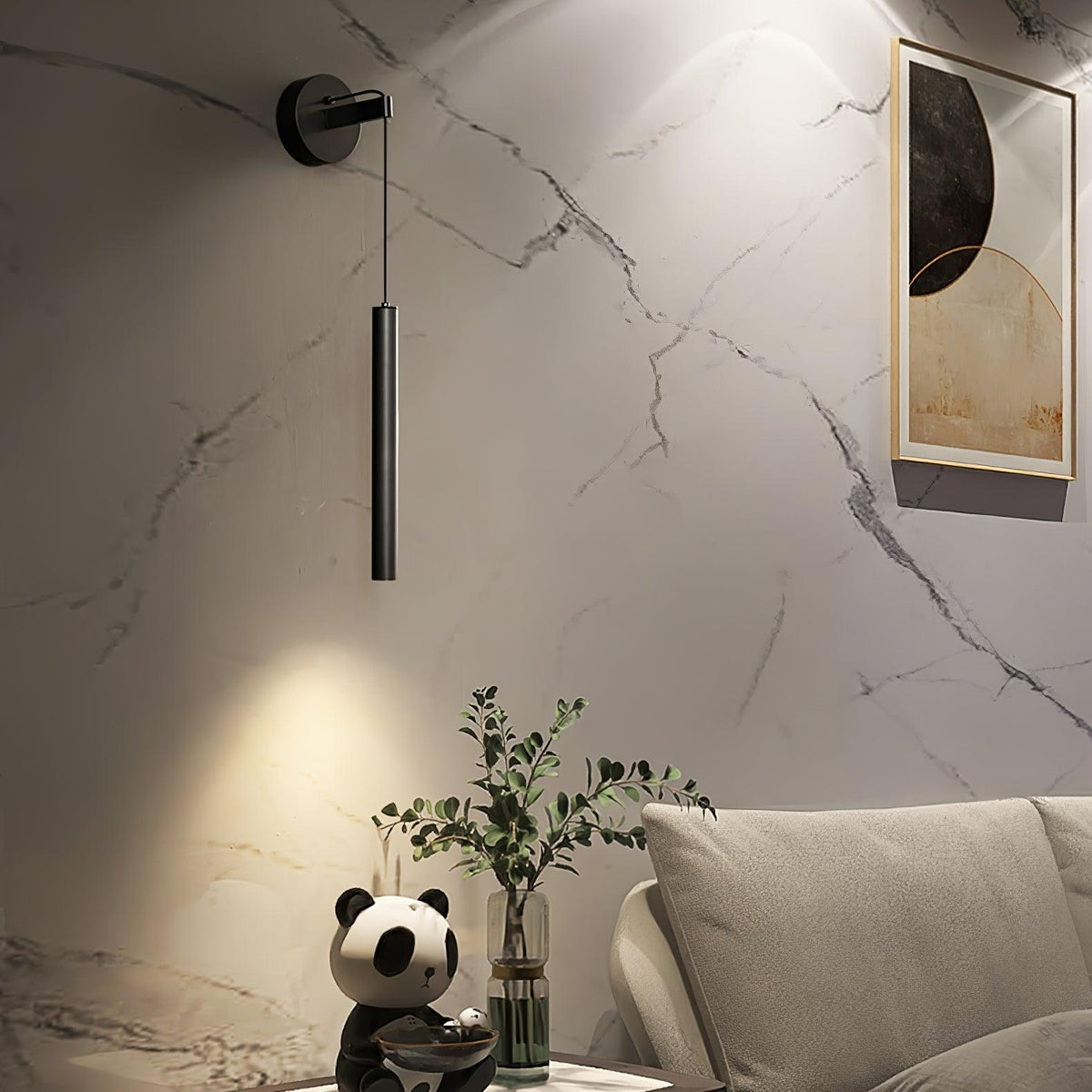 Thomasina Applique Murale Ligne Laiton Moderne Minimaliste