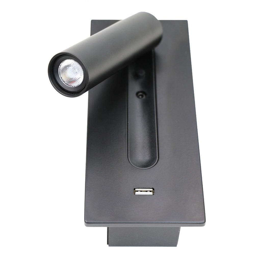 Aare Moderne Minimaliste Chevet Noir Luminaire Mural