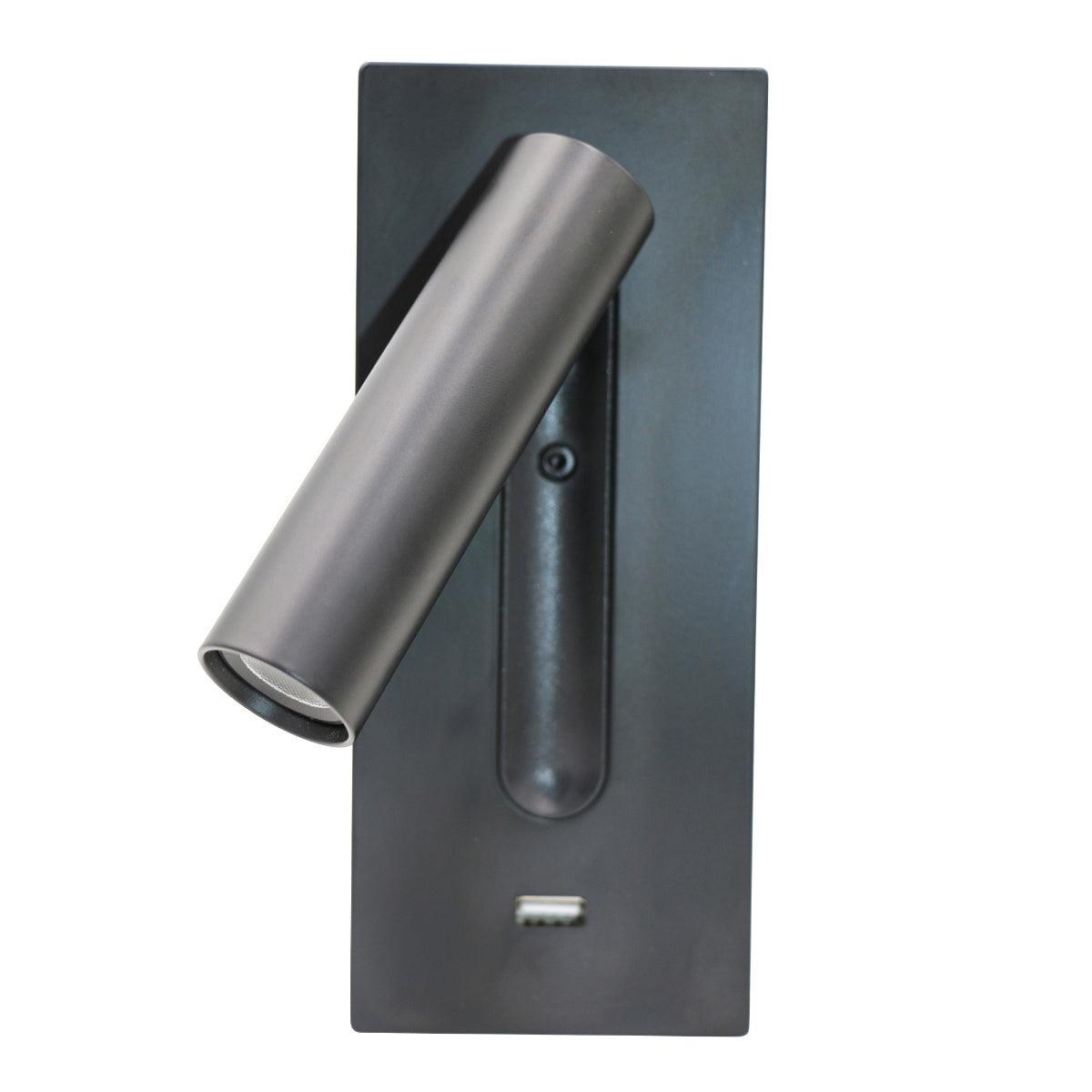 Aare Moderne Minimaliste Chevet Noir Luminaire Mural