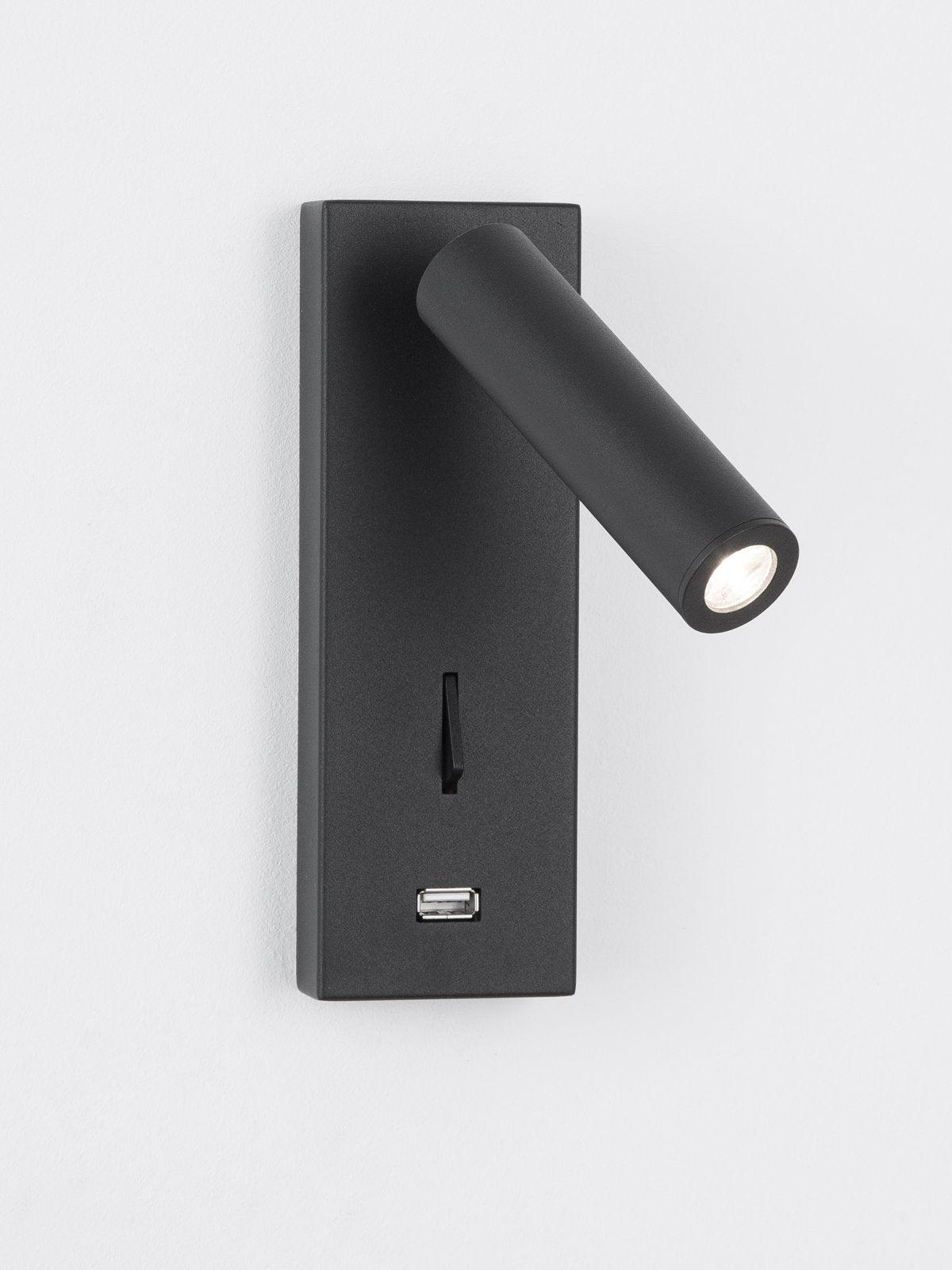 Aare Moderne Minimaliste Chevet Noir Luminaire Mural