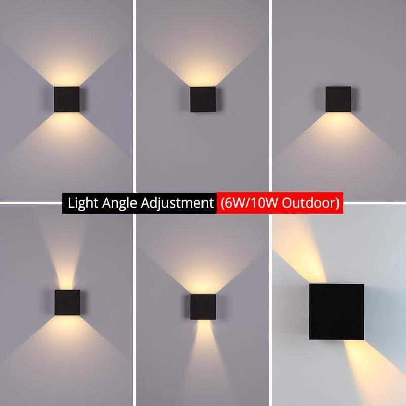Nexu Applique Murale Carrrée Minimaliste Intérieur/Extérieur