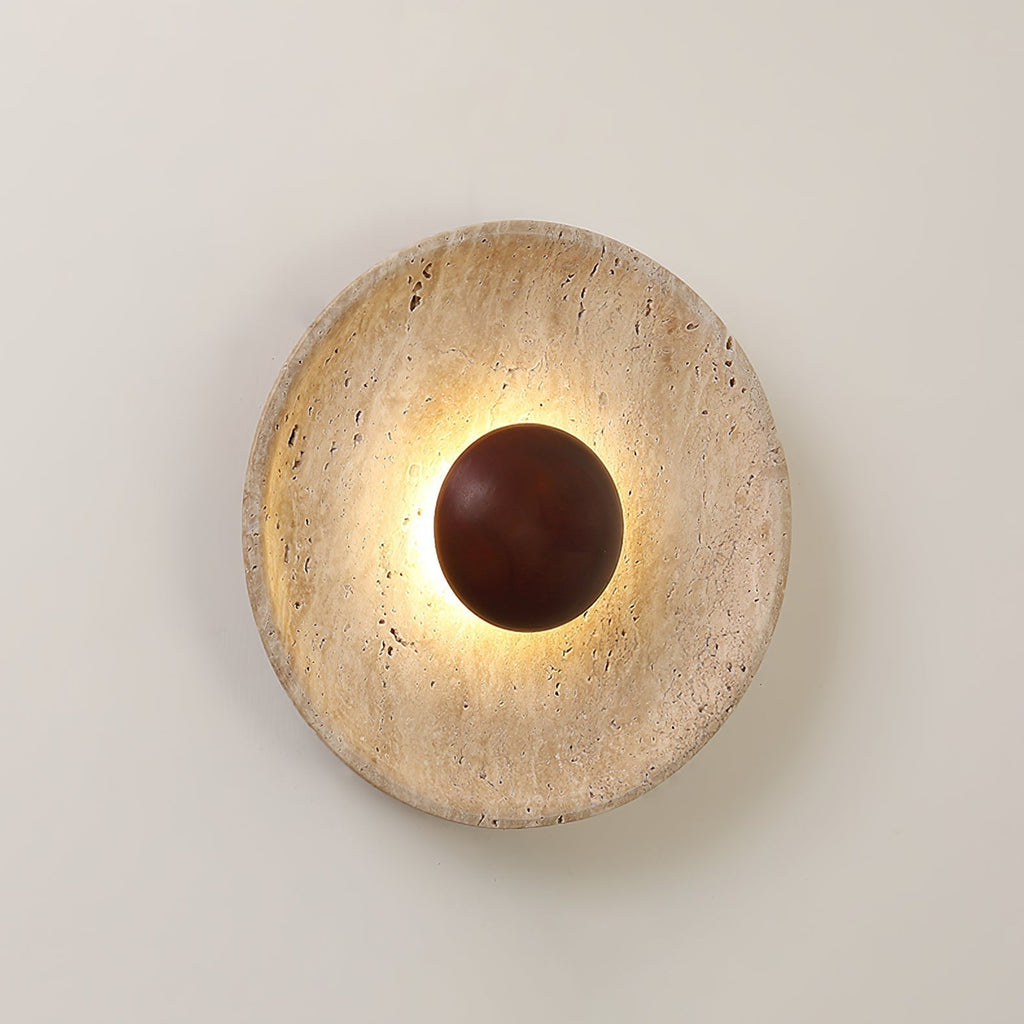 Ulraeia Minimaliste Travertin Luminaire Mural