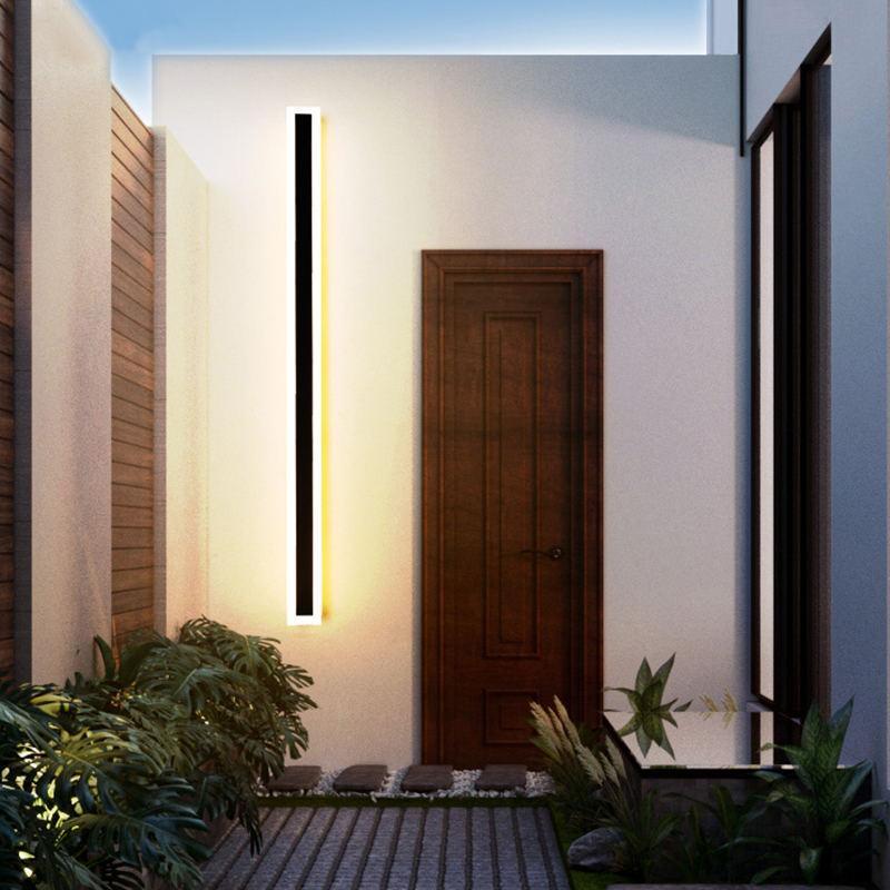 Fiala Moderne LED Applique Murale Extérieure Noir