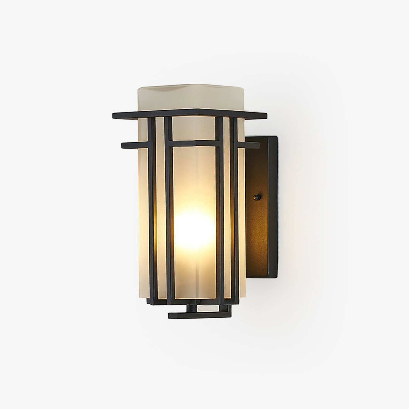 Lustra Lampe Murale Extérieure en Fer Lanterne Rétro Image