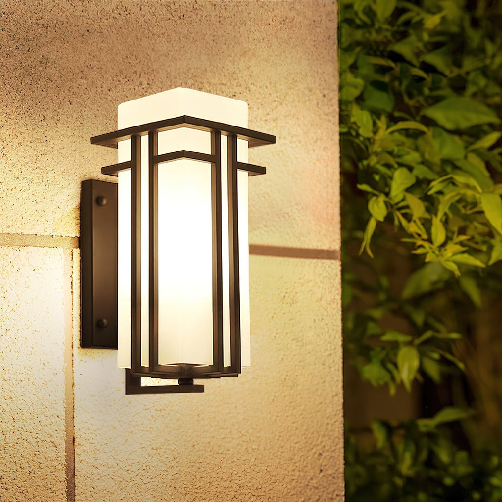 Lustra Lampe Murale Extérieure en Fer Lanterne Rétro