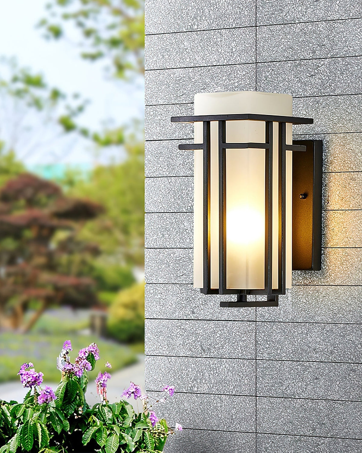 Lustra Lampe Murale Extérieure en Fer Lanterne Rétro