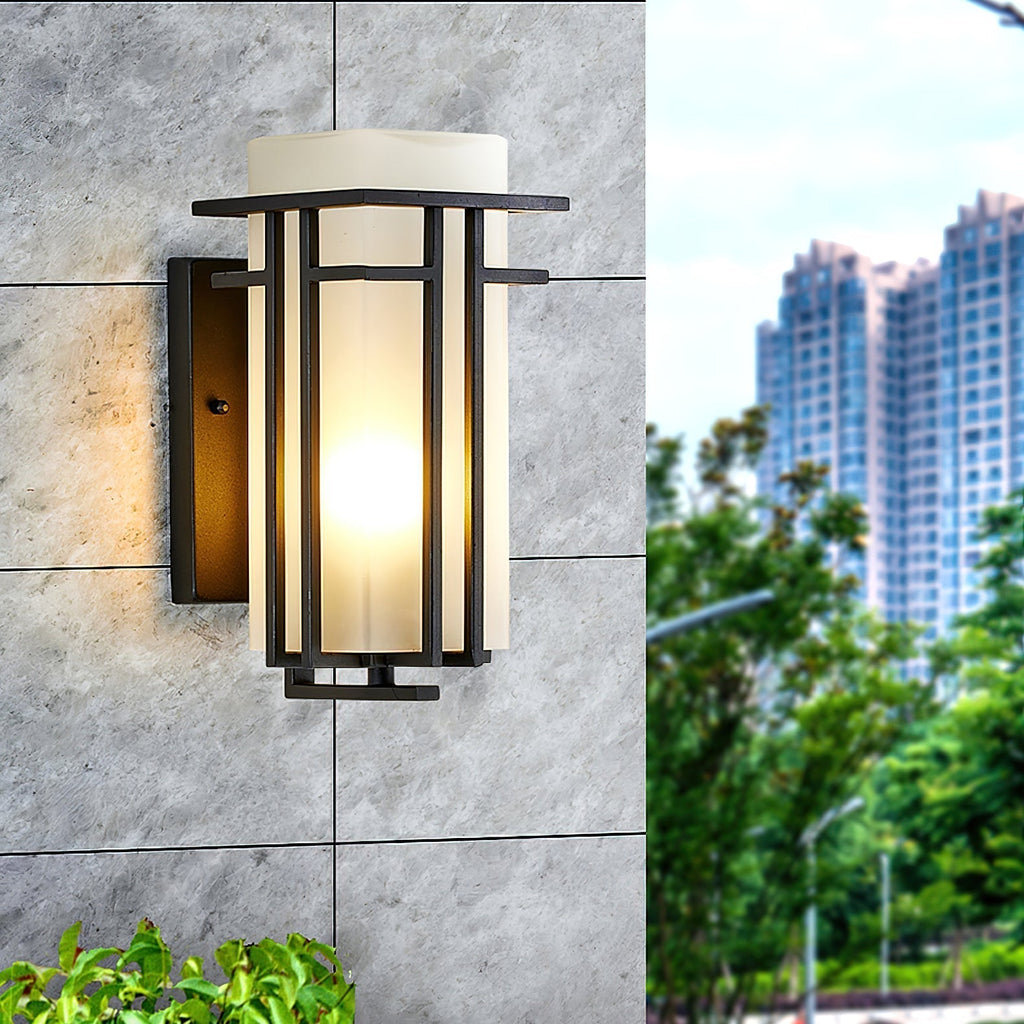 Lustra Lampe Murale Extérieure en Fer Lanterne Rétro