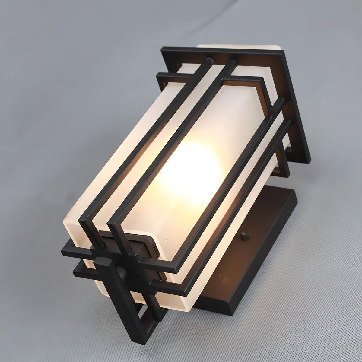 Lustra Lampe Murale Extérieure en Fer Lanterne Rétro