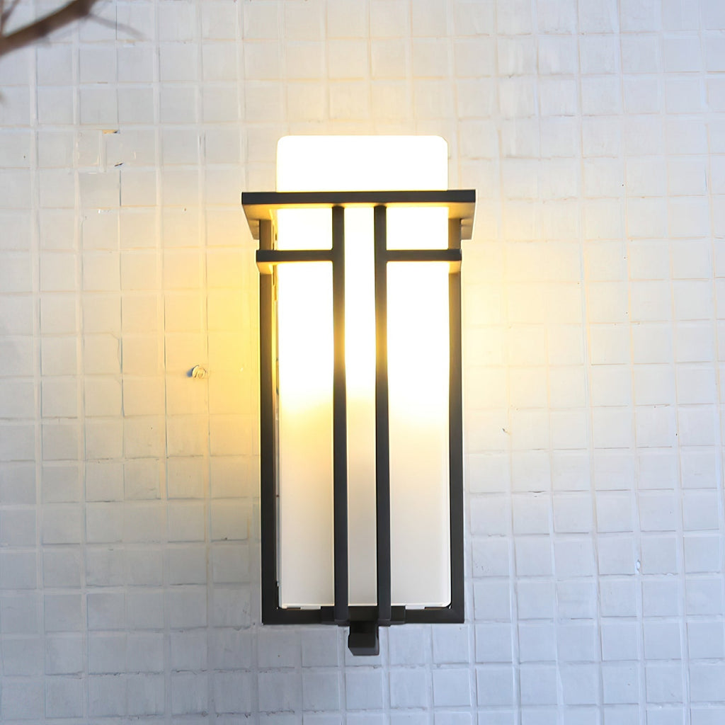 Lustra Lampe Murale Extérieure en Fer Lanterne Rétro