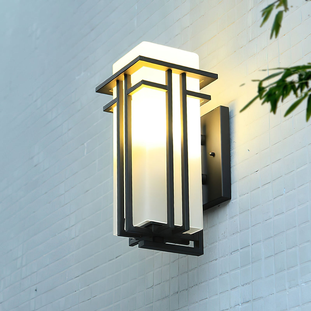 Lustra Lampe Murale Extérieure en Fer Lanterne Rétro