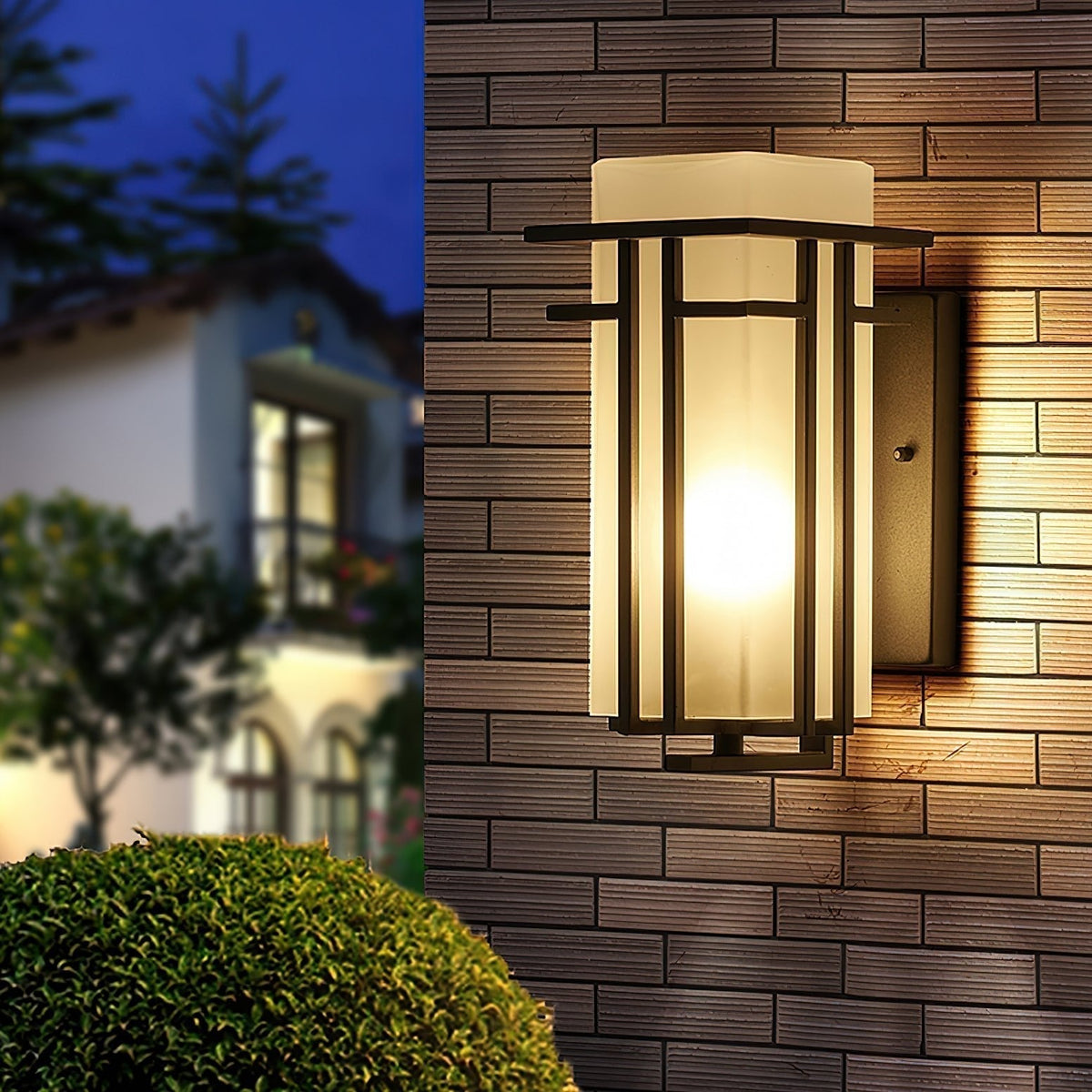 Lustra Lampe Murale Extérieure en Fer Lanterne Rétro