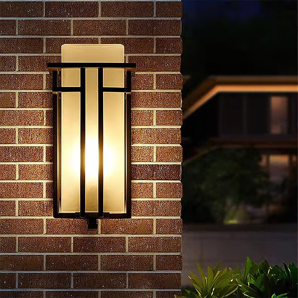 Lustra Lampe Murale Extérieure en Fer Lanterne Rétro
