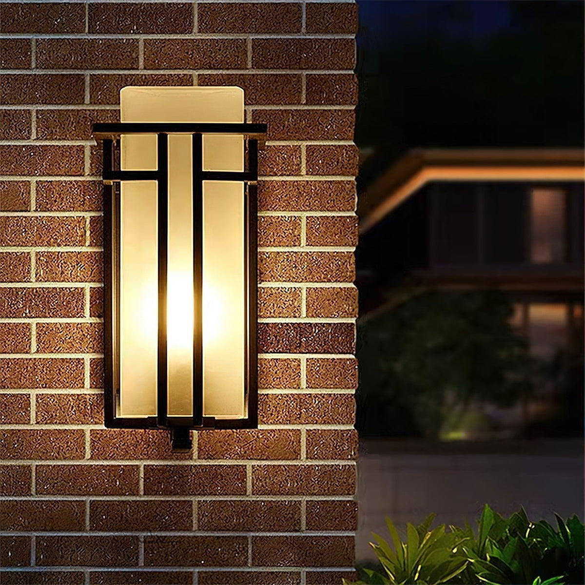 Lustra Lampe Murale Extérieure en Fer Lanterne Rétro