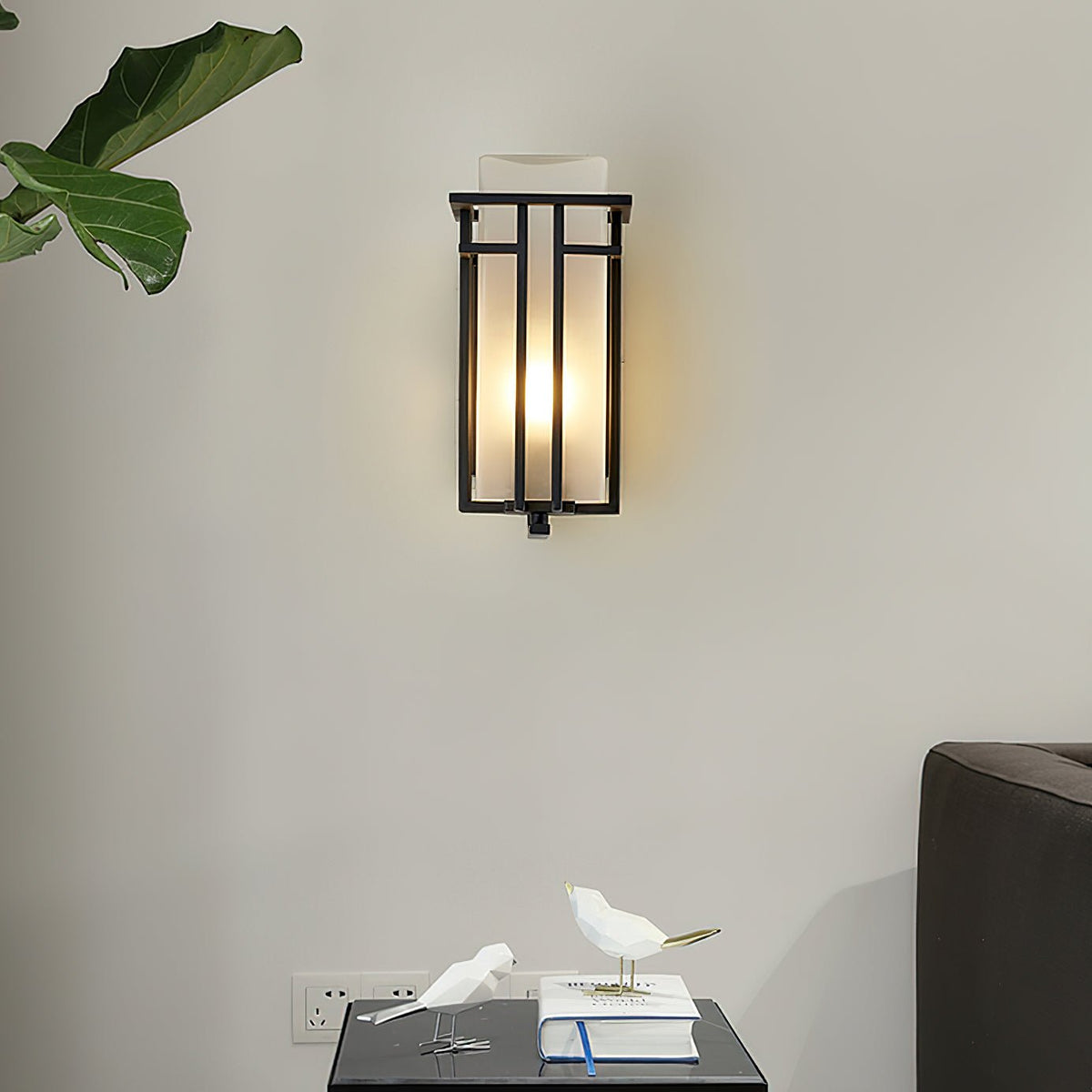 Lustra Lampe Murale Extérieure en Fer Lanterne Rétro