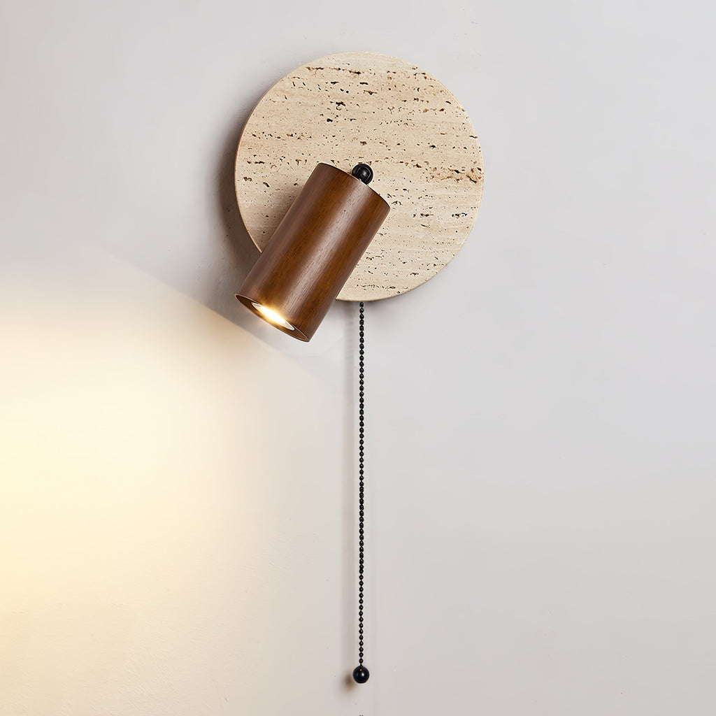 Evzoryra Applique Murale Disc Swing en Travertin