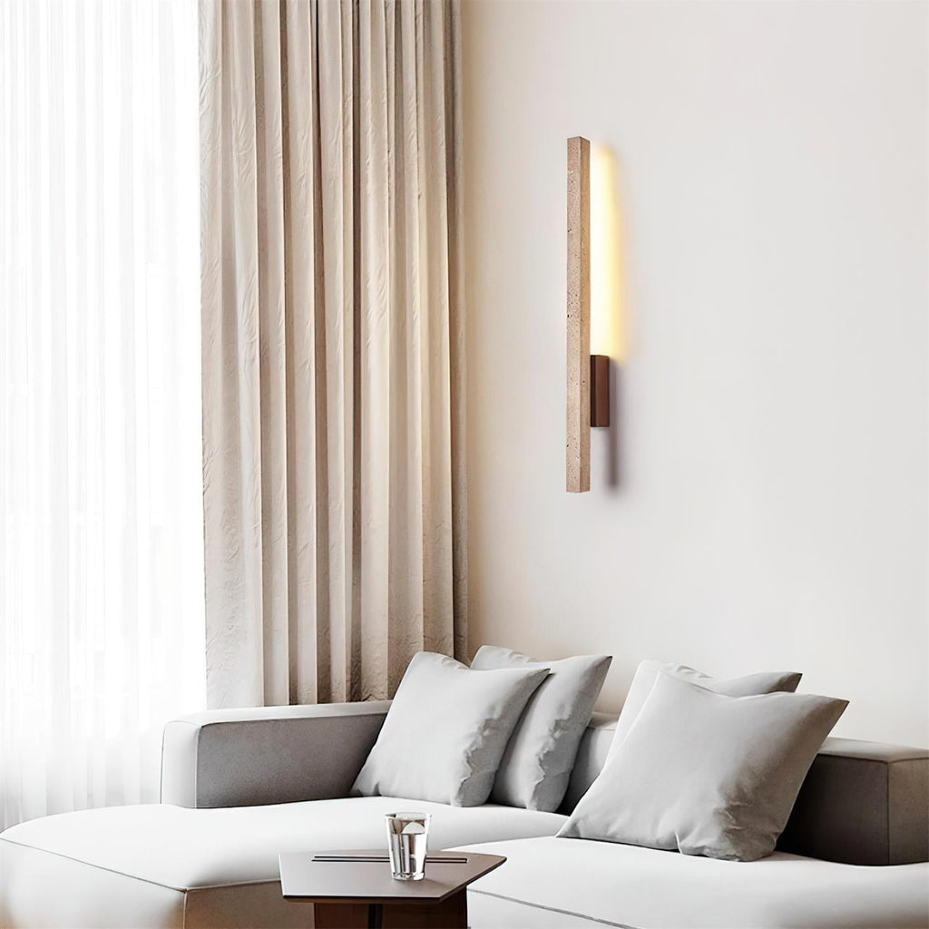 Opalyn Applique Murale Slim en Travertin