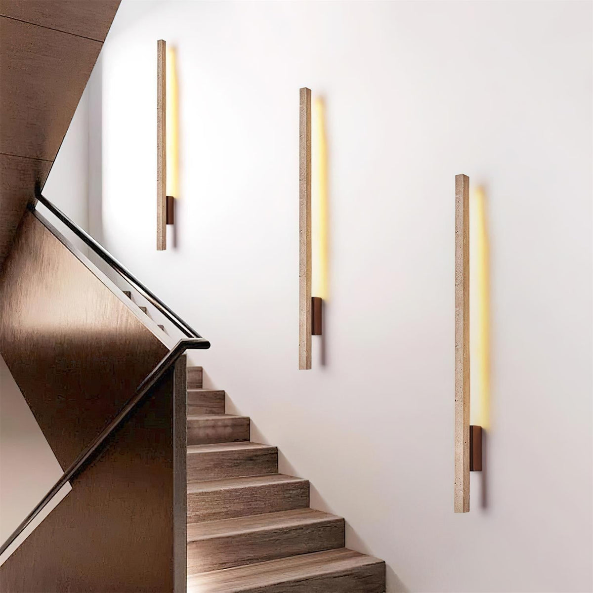 Opalyn Applique Murale Slim en Travertin