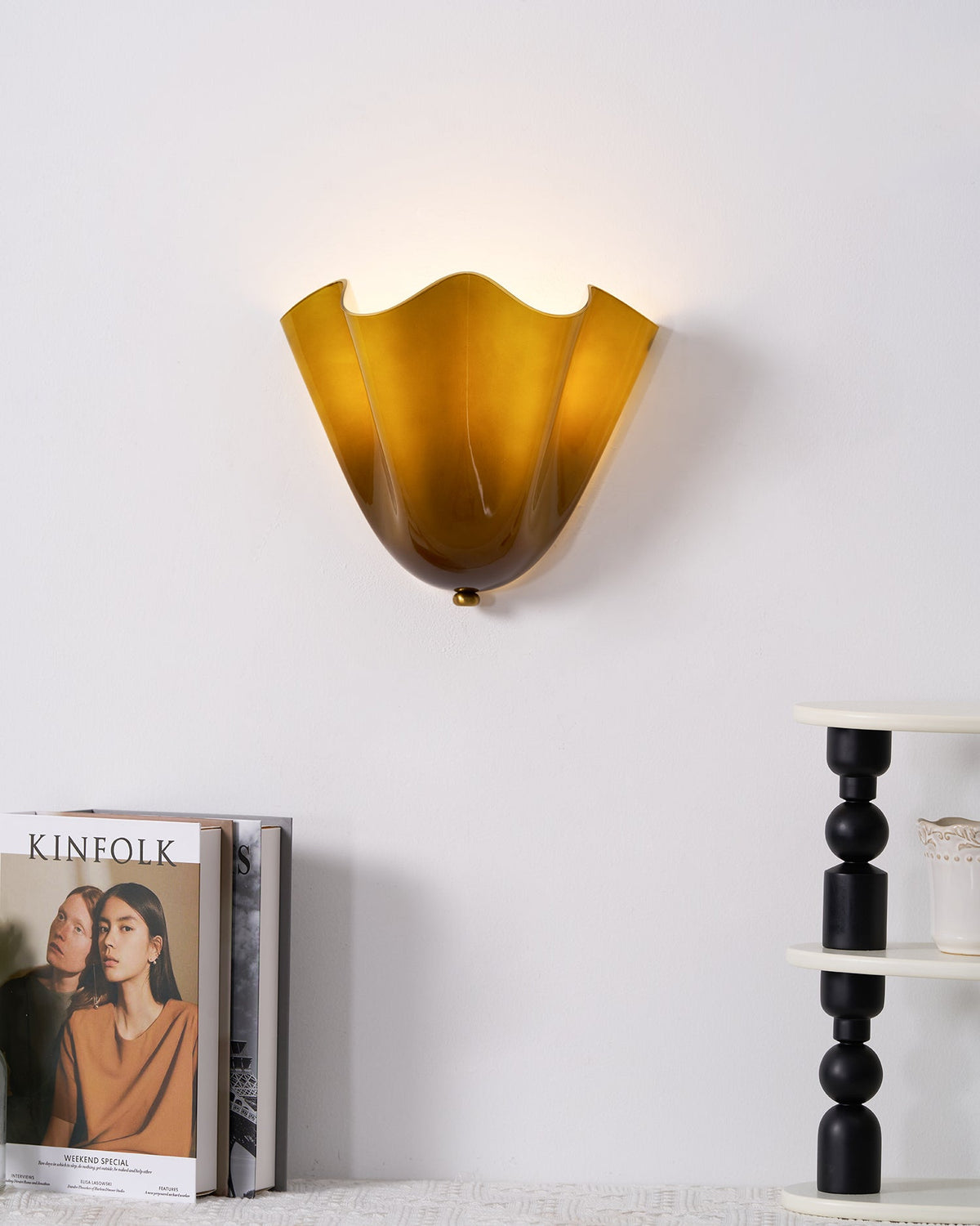 Lustra Lampe Murale Élégante aux Courbes Douces