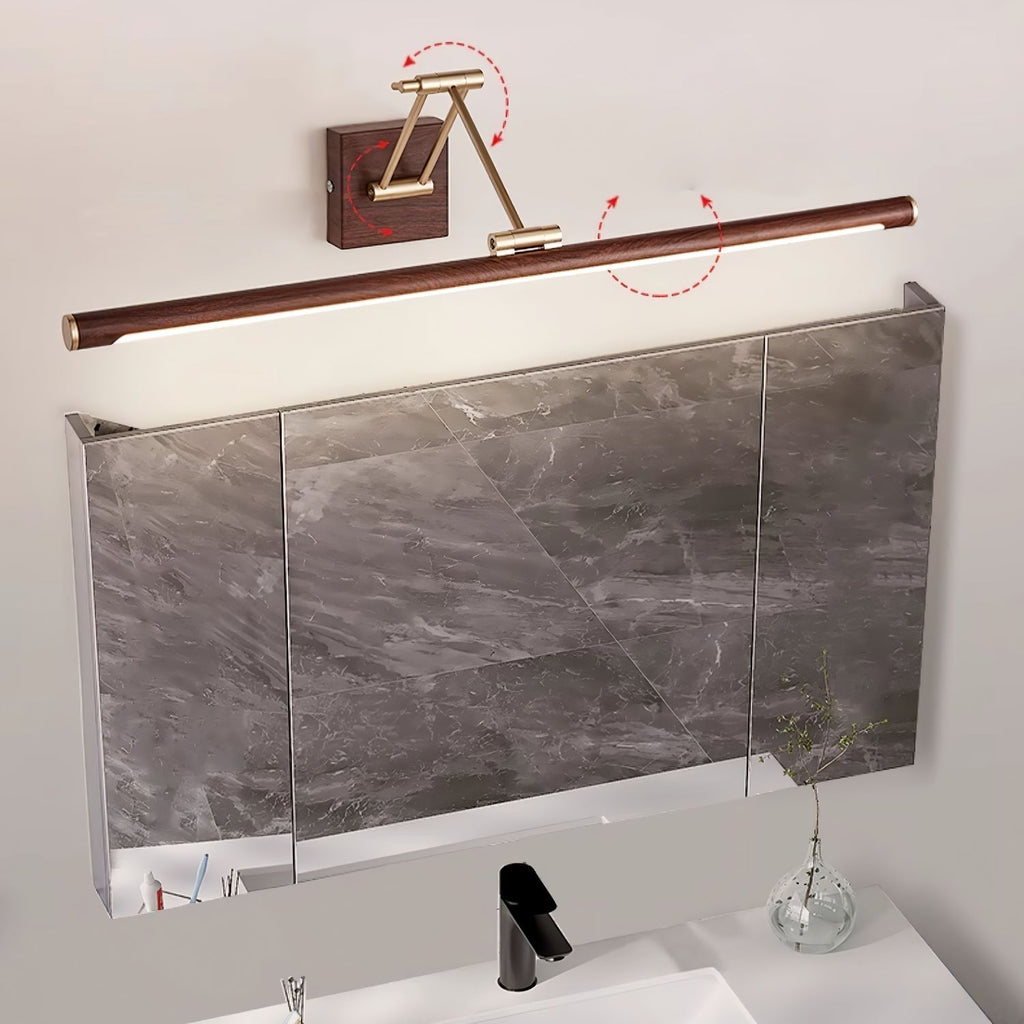 Arvararae Applique Murale Linéaire Ajustable en Noyer