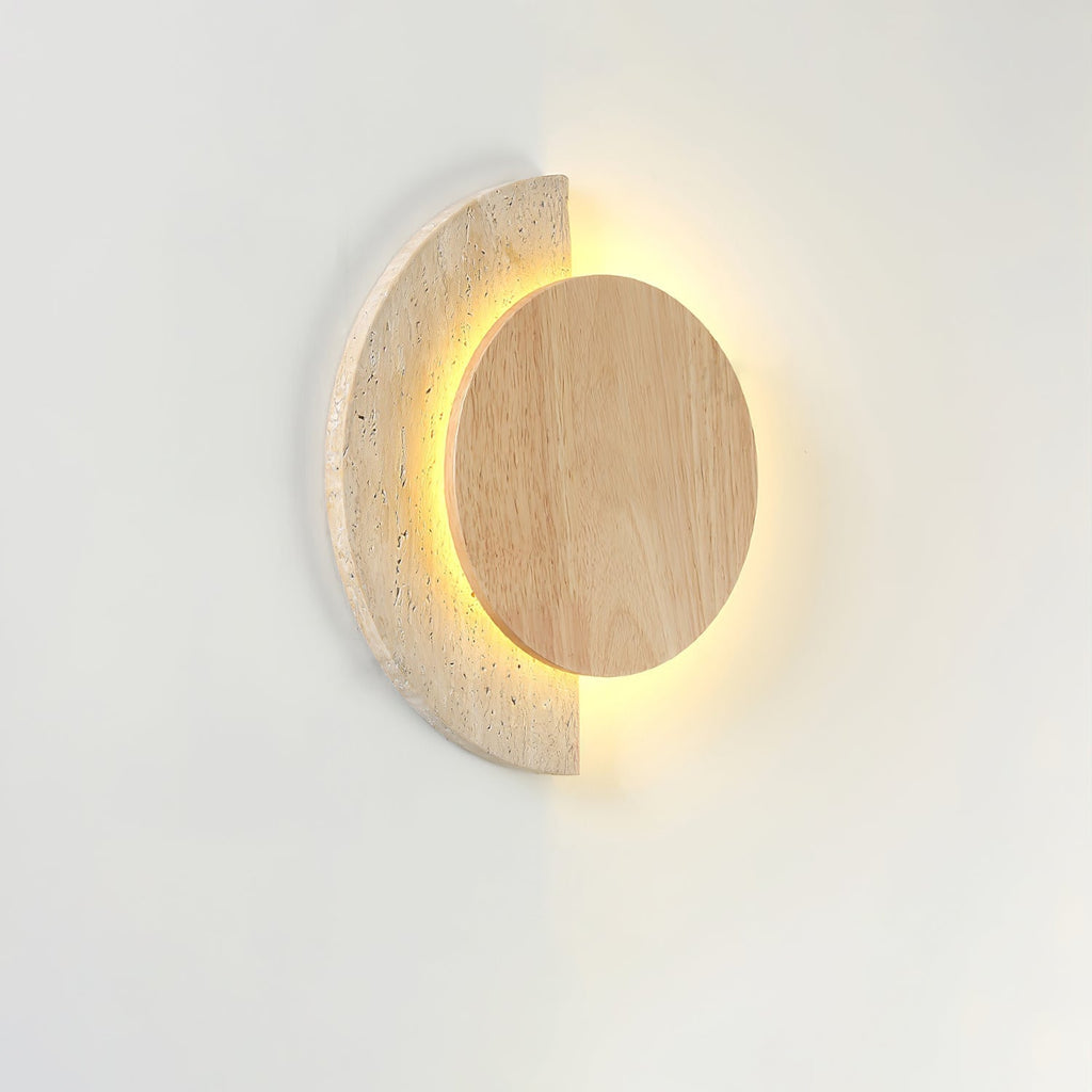 Coraeen Applique Murale Demi-Lune en Travertin