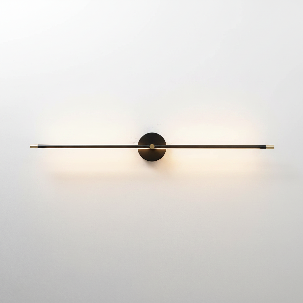 Applique Murale LED Intégrée Tige Double Linéaire Accent Minimaliste Moderne