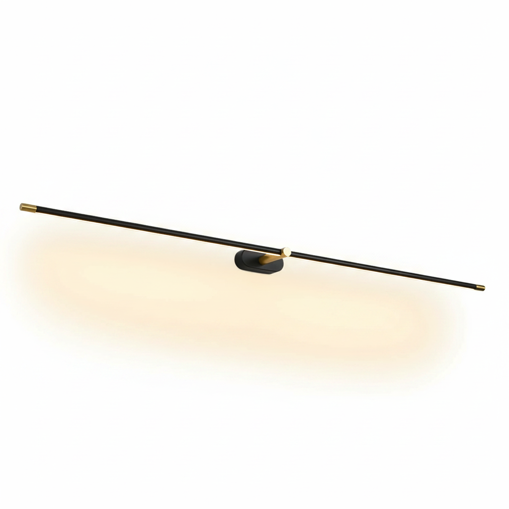 Lampe Murale Linéaire Élégante et Minimaliste en Métal LED Intégrée