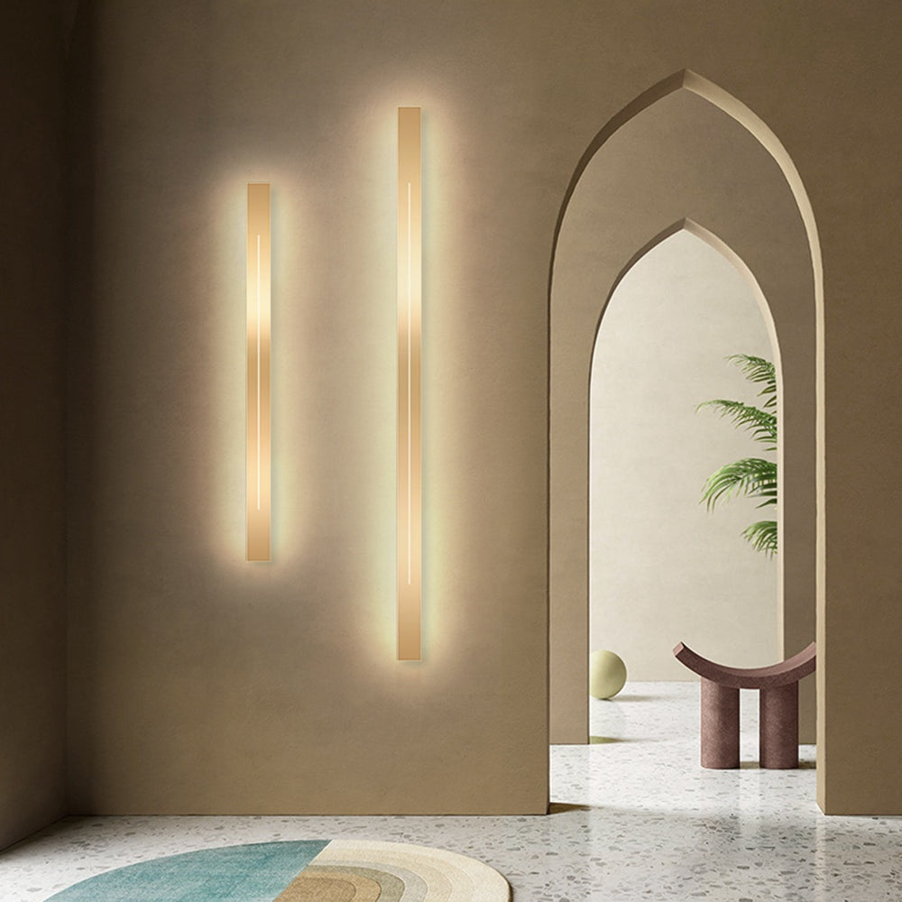 Applique LED Minimaliste Dorée - vue detaillee