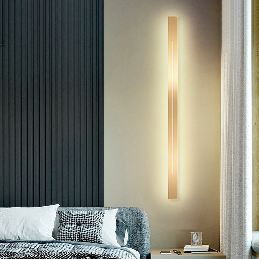 Applique LED Minimaliste Dorée - ambiance