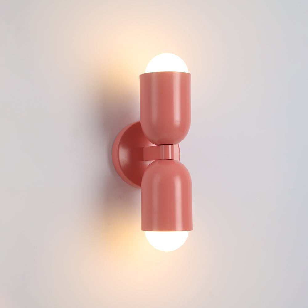 Applique Murale Métal Coloré LED Minimaliste pour Salon - vue detaillee