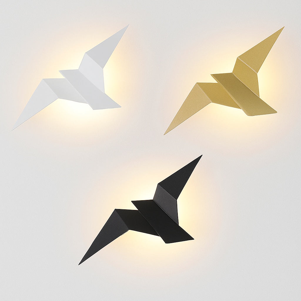 Applique Murale LED Oiseau Origami Moderne - Vue 2