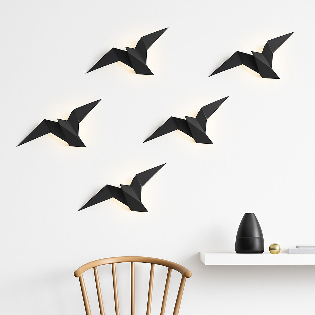 Applique Murale LED Oiseau Origami Moderne - Vue 3