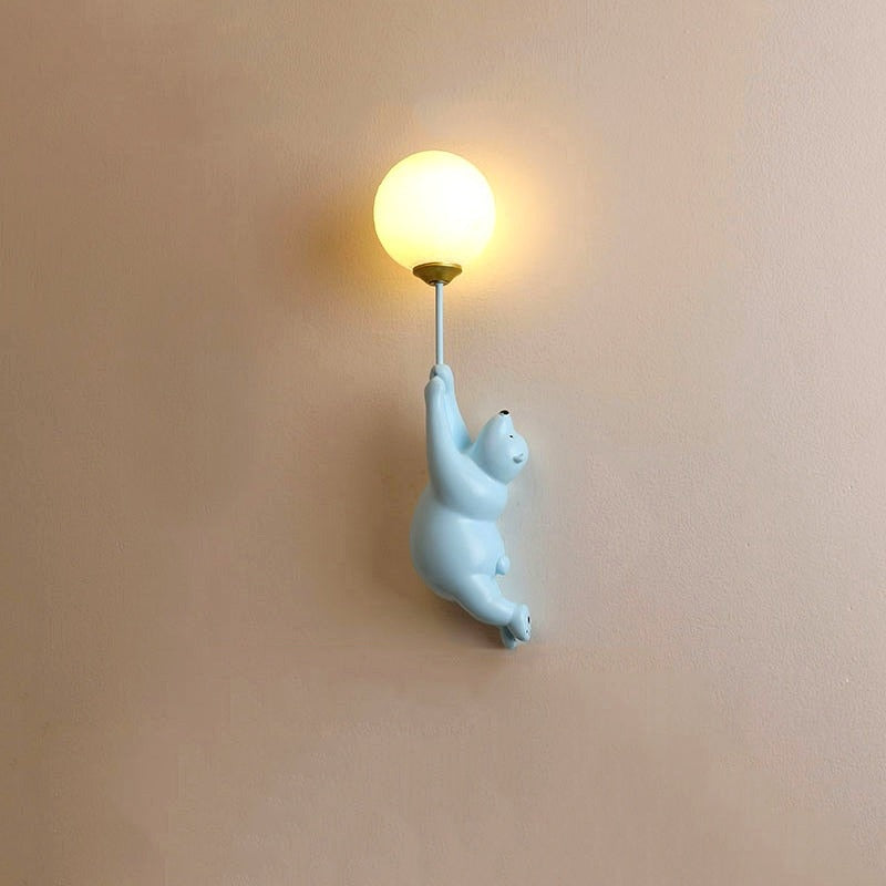 Applique Murale Ours Blanc avec Lumière Sphère - vue 11