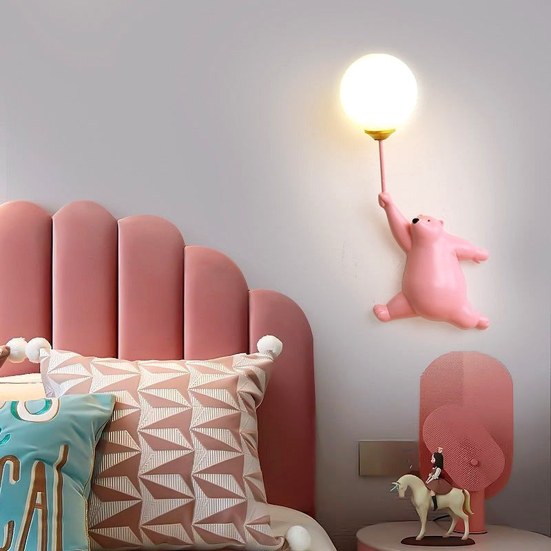 Applique Murale Ours Blanc avec Lumière Sphère - vue 12