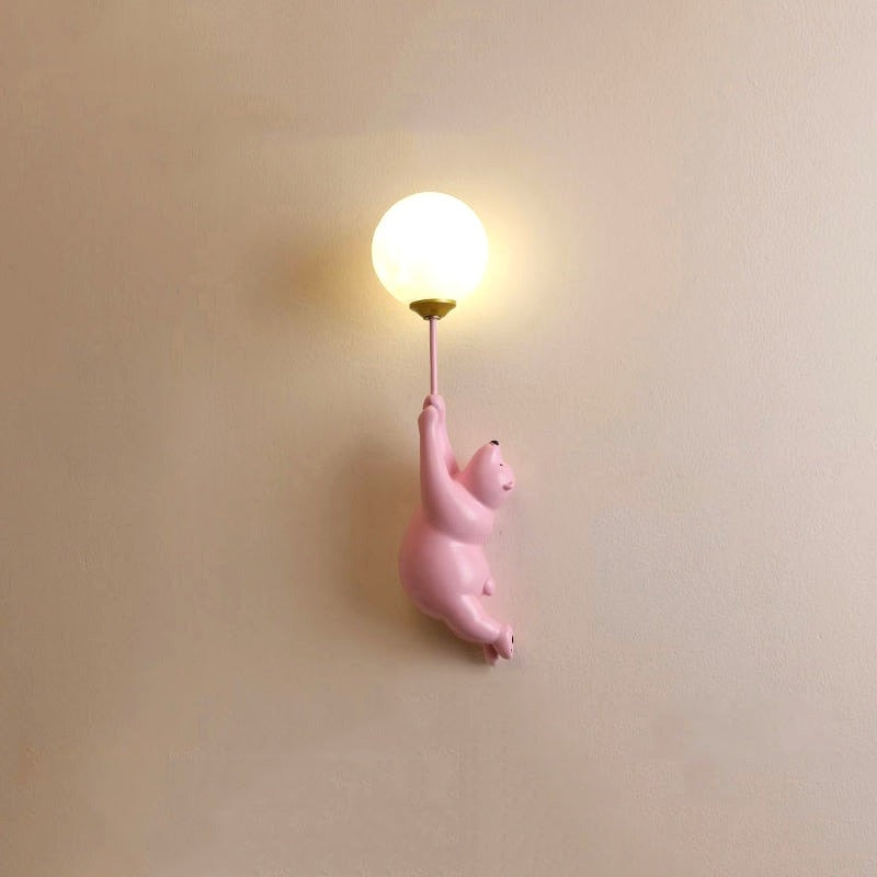 Applique Murale Ours Blanc avec Lumière Sphère - vue 13