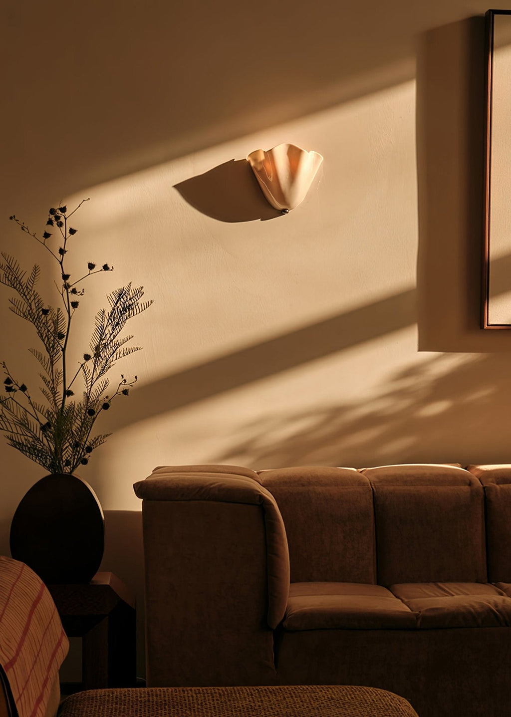 Lustra Lampe Murale Élégante aux Courbes Douces