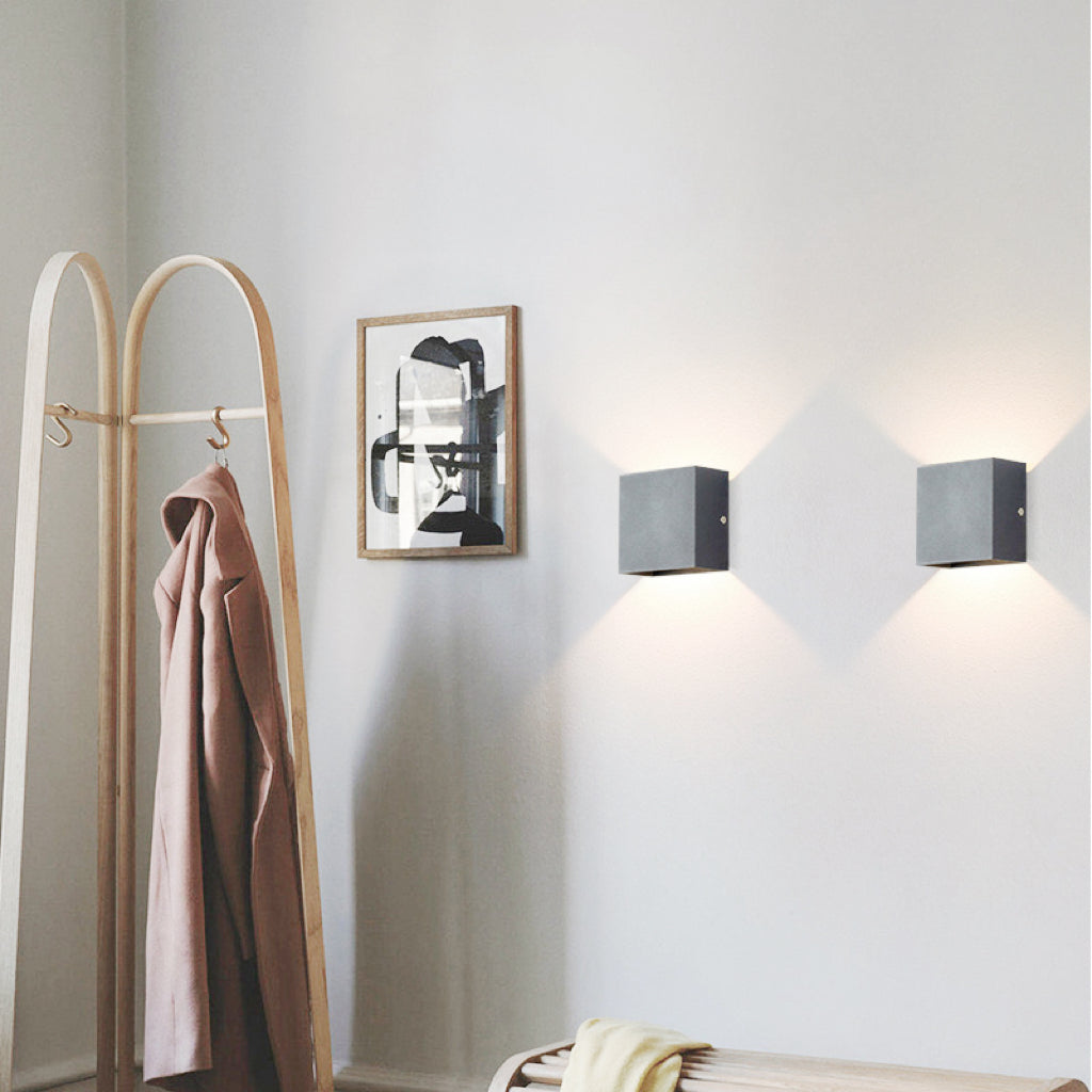 Nexu Applique Murale Carrrée Minimaliste Intérieur/Extérieur