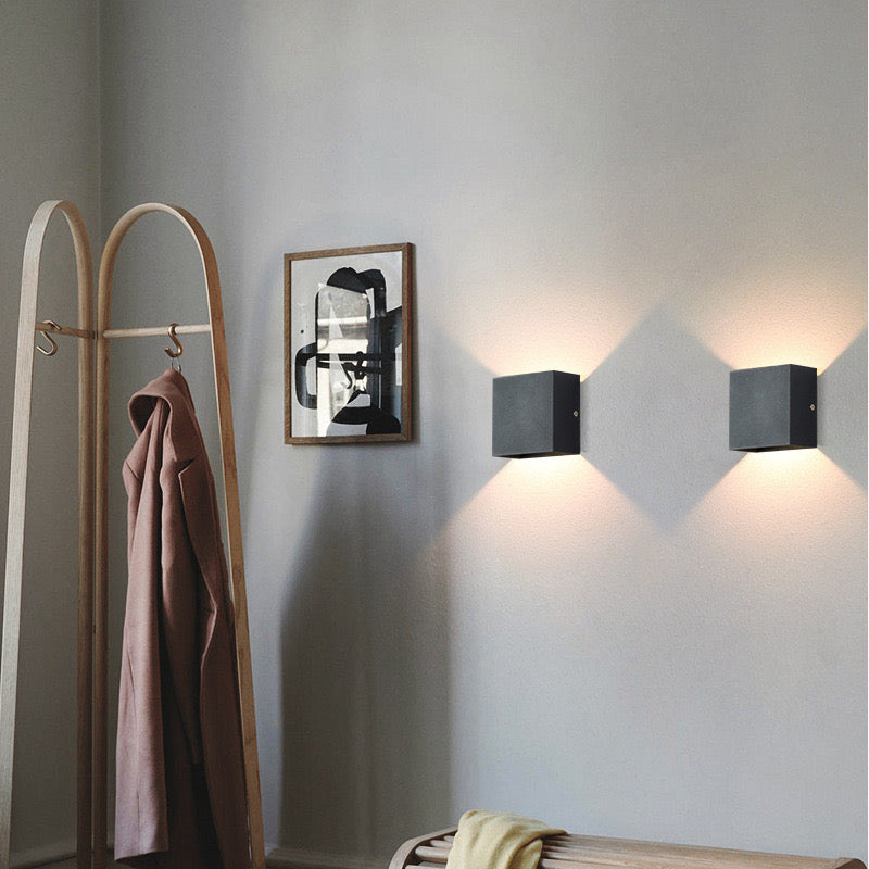 Nexu Applique Murale Carrrée Minimaliste Intérieur/Extérieur